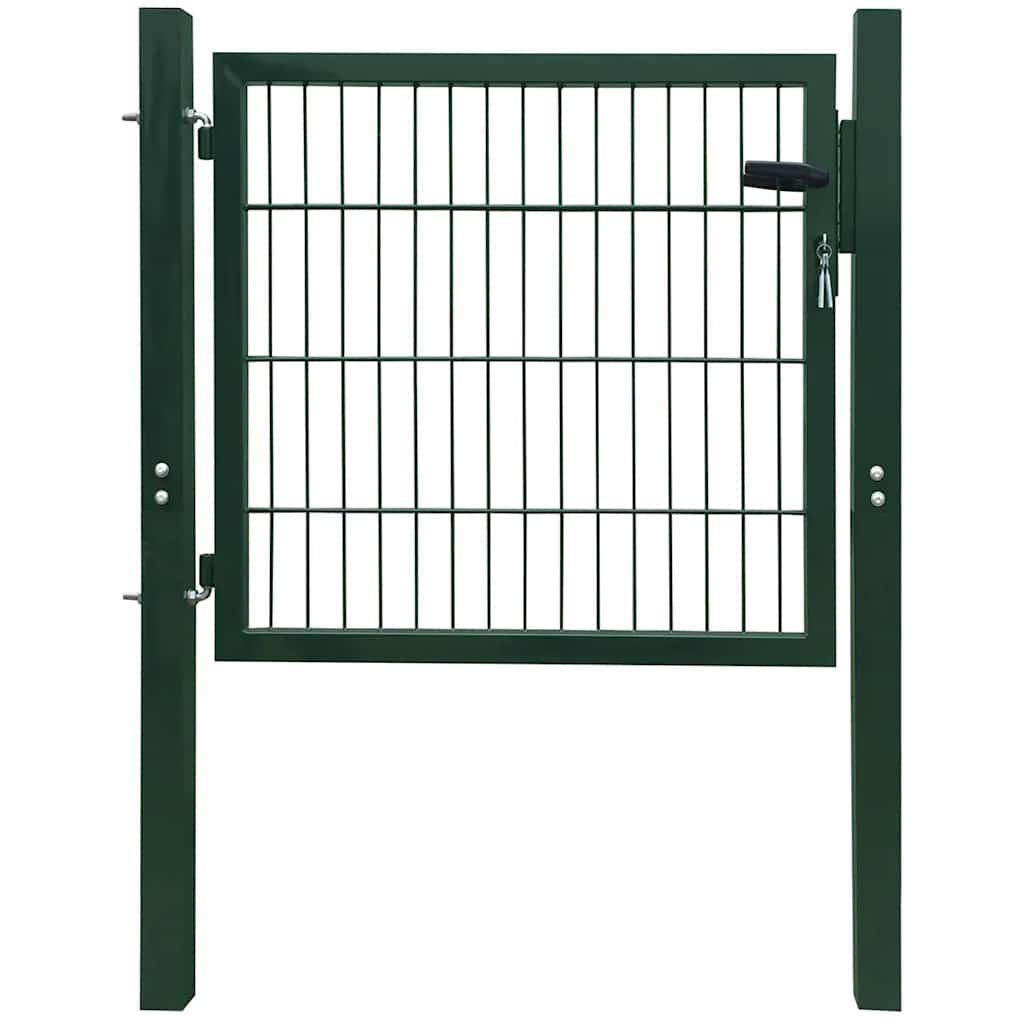 Vidaxl poort 100x100 cm staal groen