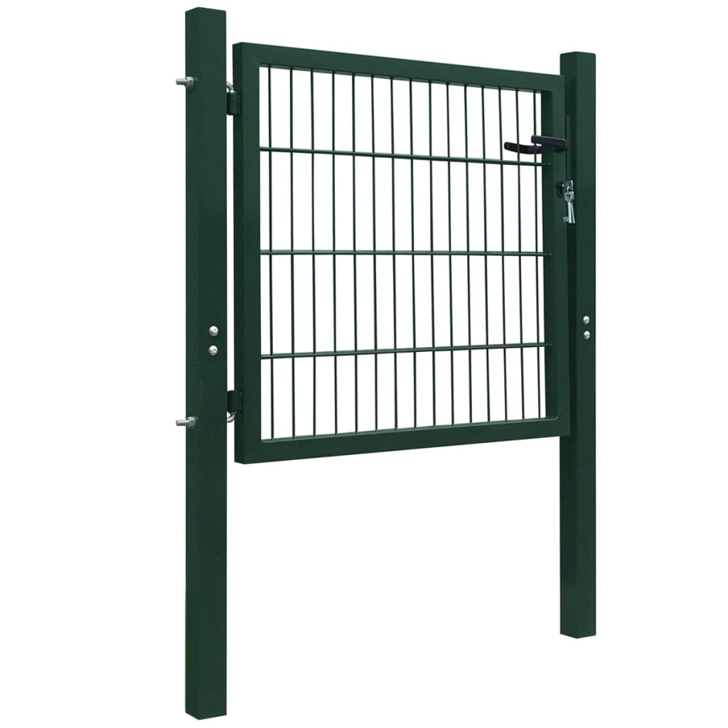 Vidaxl poort 100x100 cm staal groen