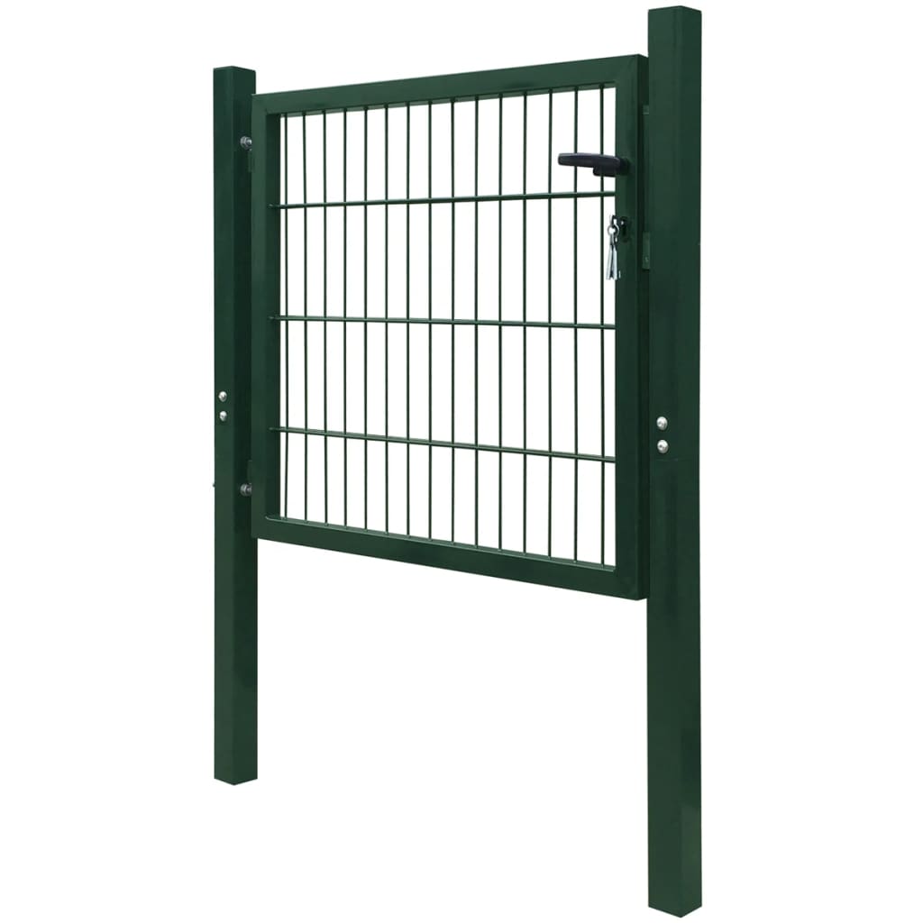 Vidaxl poort 100x100 cm staal groen