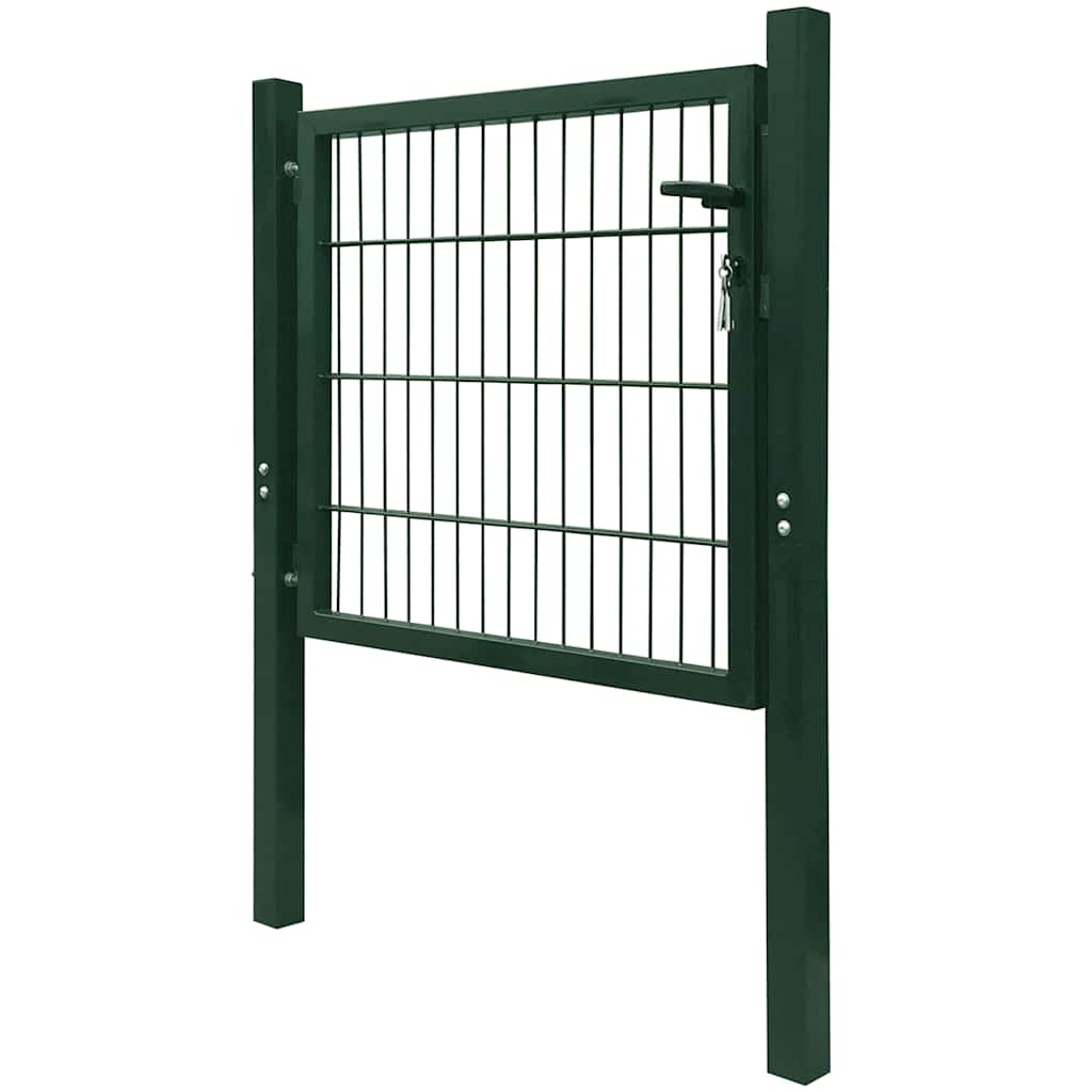 Vidaxl poort 100x100 cm staal groen