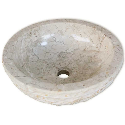 Vidaxl Washbasin 40 cm Crema di marmo