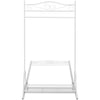 Estante de ropa de Vidaxl acero blanco