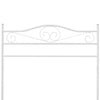 Estante de ropa de Vidaxl acero blanco