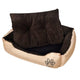 Vidaxl hondenmand bruin en beige xxl