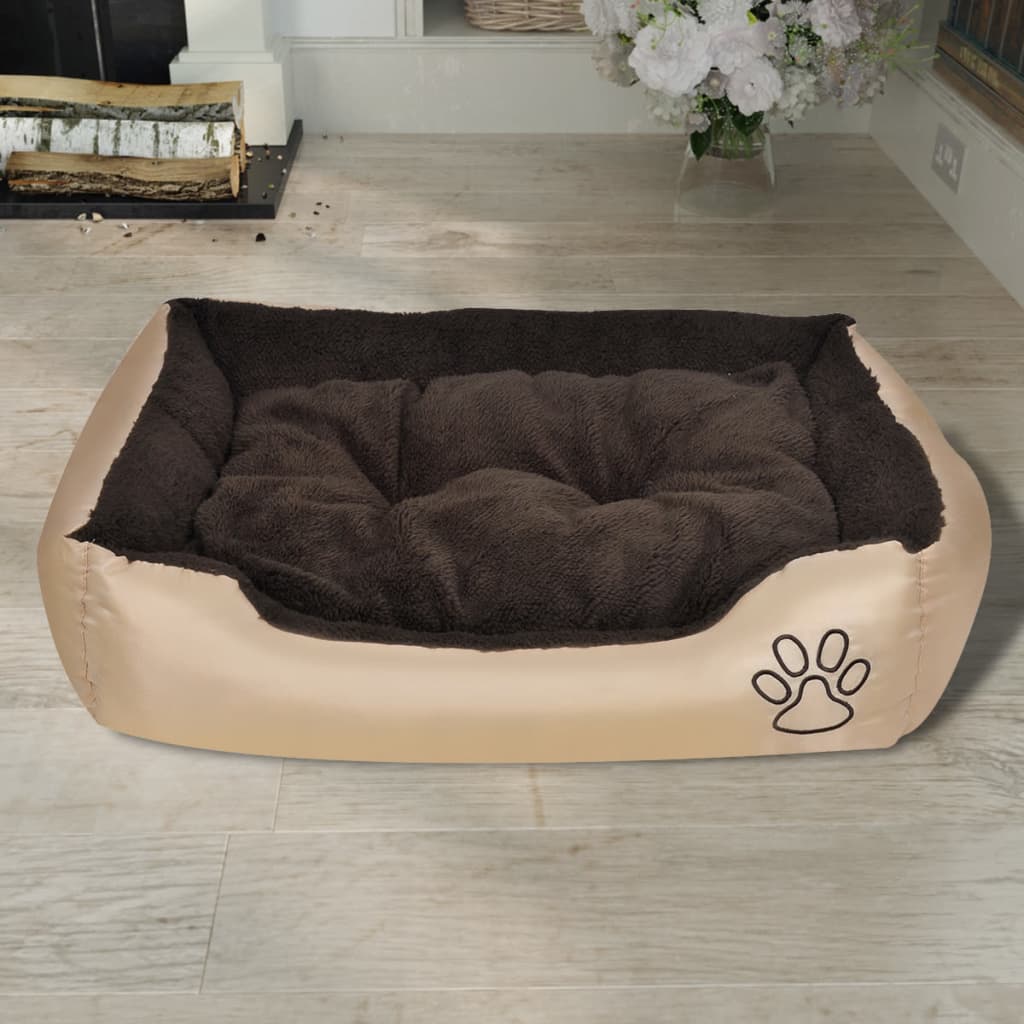 Vidaxl hondenmand bruin en beige xxl