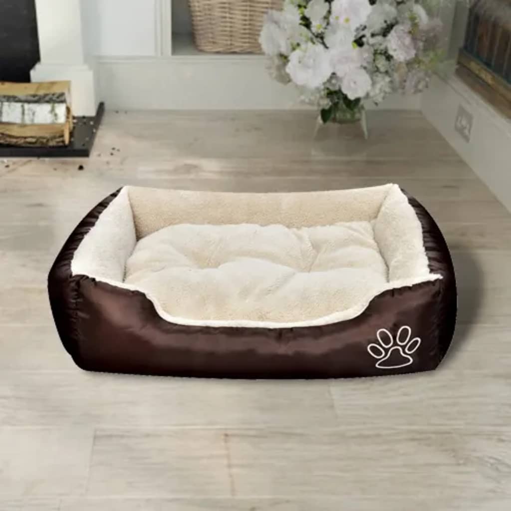 Vidaxl Dog Letto marrone e beige xxl