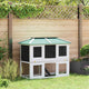 Vidaxl animal loft dos pisos de madera