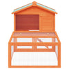 Vidaxl Rabbit Loft con madera de carrera