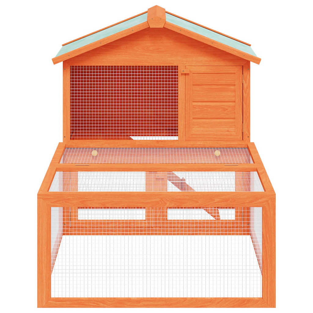 Vidaxl Rabbit Loft con madera de carrera