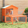 Vidaxl Rabbit Loft con madera de carrera