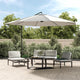 Vidaxl zweefparasol 3,5 m zandwit