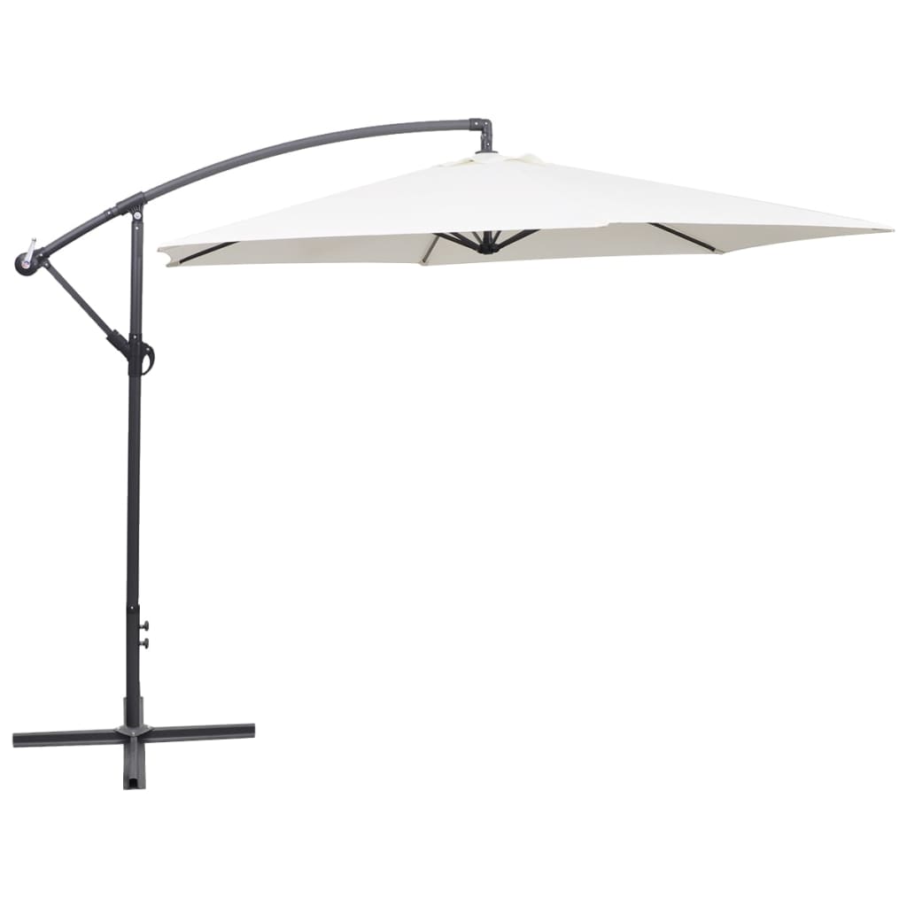 Vidaxl Floating Parasol 3 m Sand White