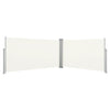 Vidaxl windscherm uittrekbaar 160x600 cm crème