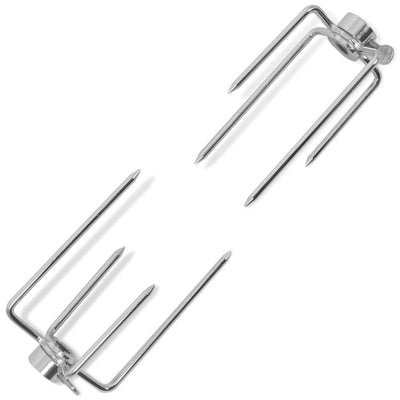 Vidaxl BBQ Run Forks 2 piezas de acero