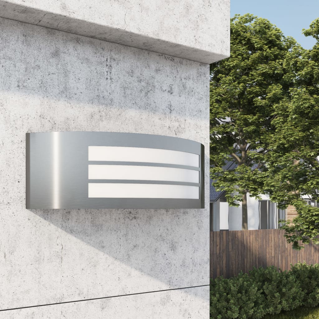 Vidaxl Garden Wall Lampa Tain -acero libre