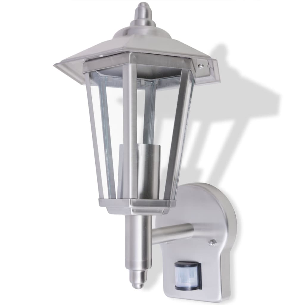 Vidaxl Linterna de pared con detector de movimiento para acero inoxidable al aire libre