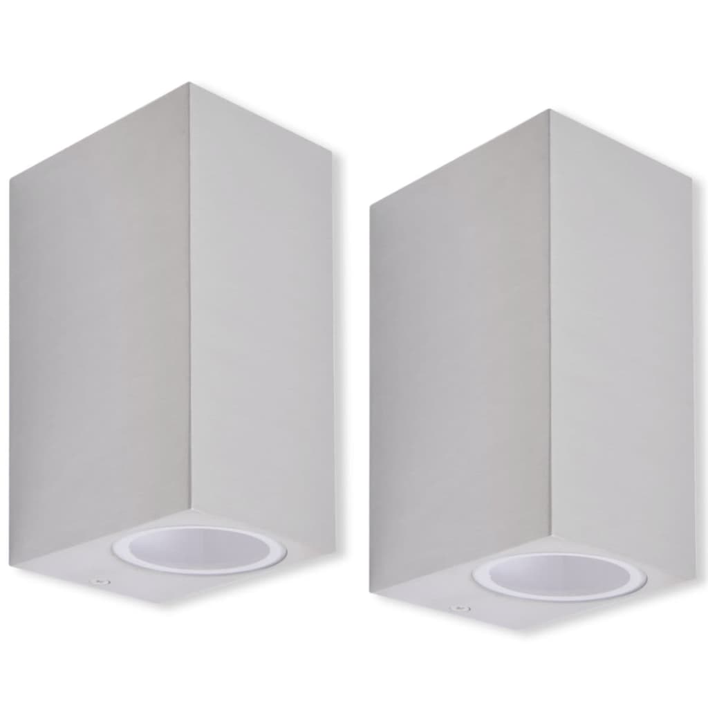 Lampada a parete Vidaxl all'esterno e sotto la luce 2 pezzi