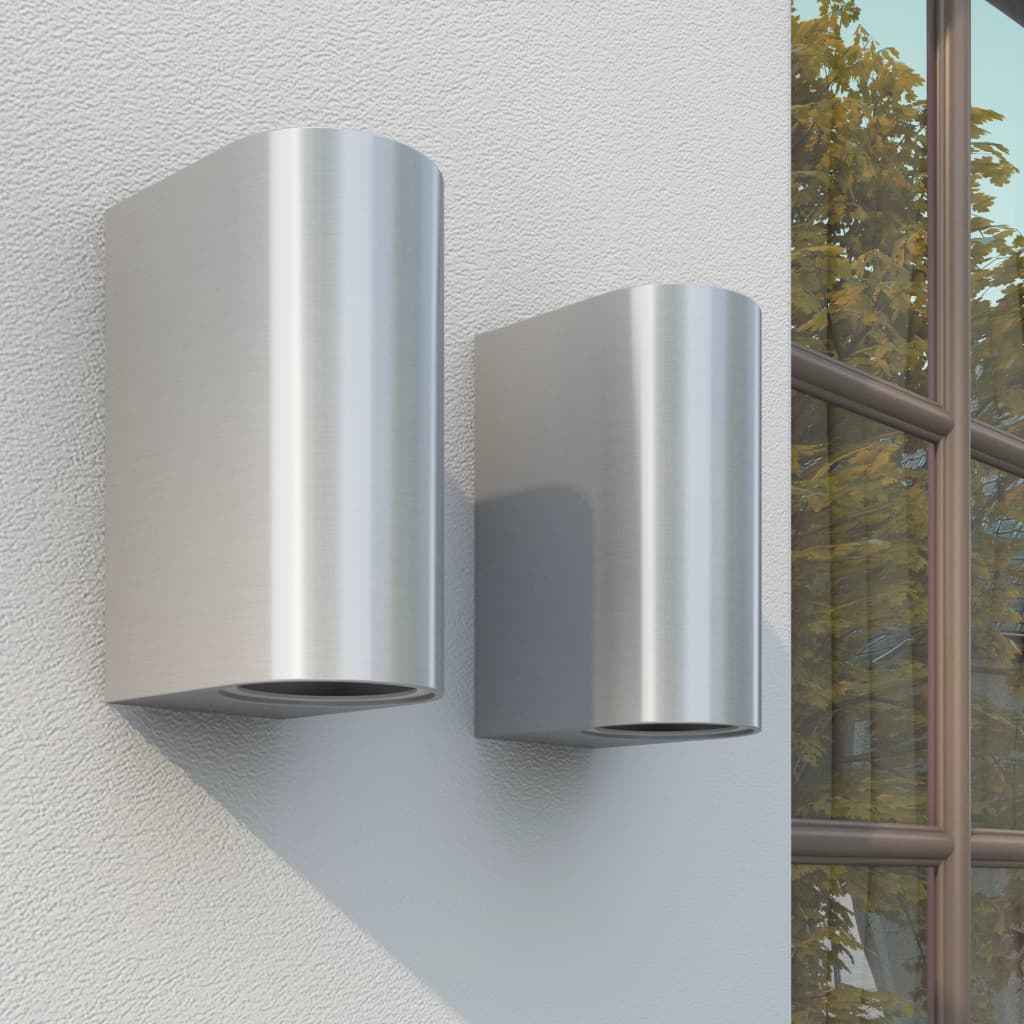 Lampada da parete Vidaxl Outdoor diretta e indiretta 2st