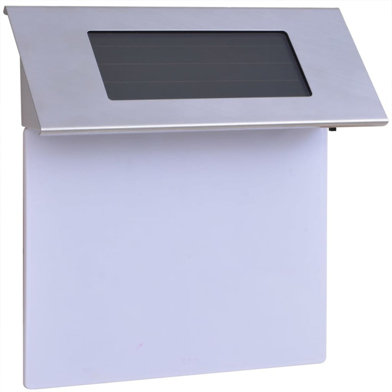 Vidaxl Número de casa LED en energía solar de acero inoxidable