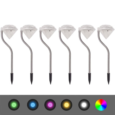 Vidaxl Solar energy LED garden lamp 6 pieces 9x7.8x29.5 cm
