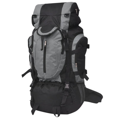Vidaxl Backpack Hiking XXL 75 L Black and Gray