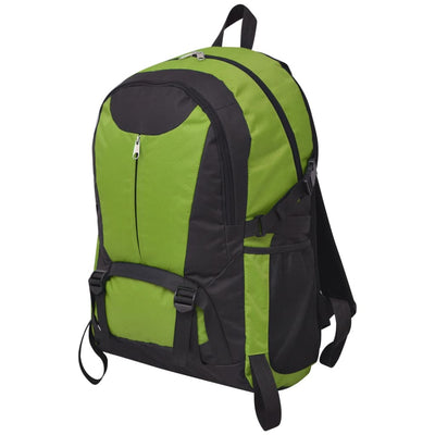 Zaino per escursioni vidaxl 40 l nero e verde
