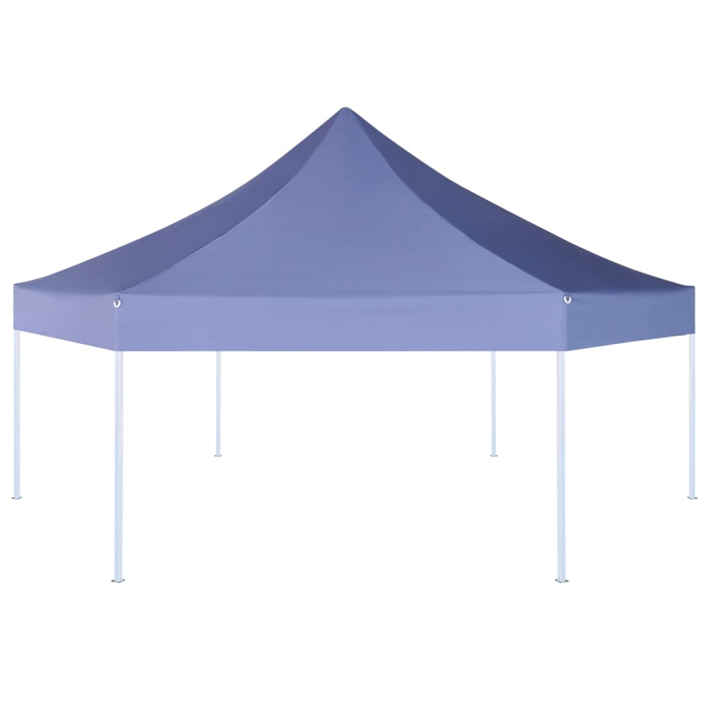 Vidaxl PartyTent Pop-Up Hexagonal Plegable 3.6x3.1 M Blue oscuro