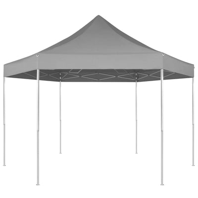 Vidaxl PartyTent Pop-up Piega esagonale 3.6x3,1 M GRIGIO