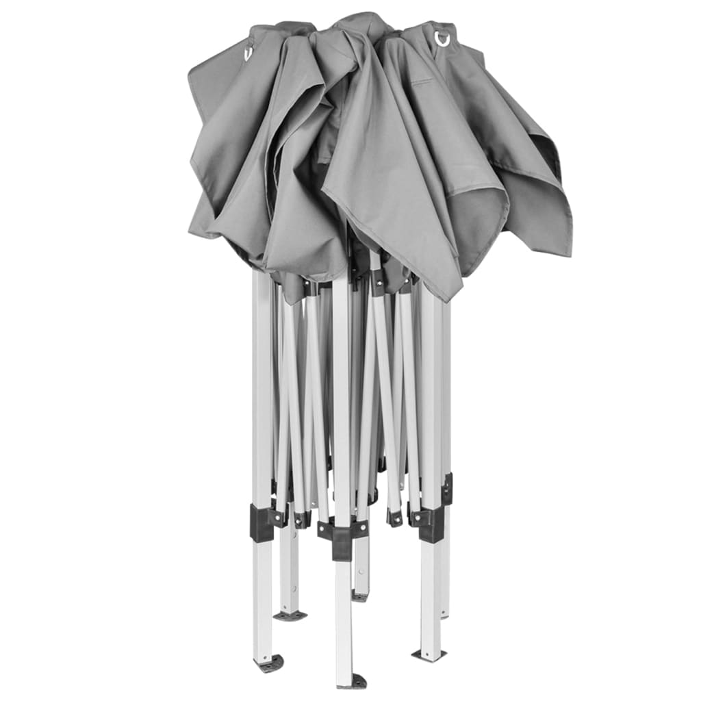 Vidaxl PartyTent Pop-Up Hexagonal Plegable 3.6x3.1 m Gray
