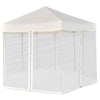 Vidaxl PartyTent Pop-Up Hexagonal con 6 paredes laterales de 3.6x3.1 M White