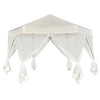 Vidaxl PartyTent Pop-Up Hexagonal con 6 paredes laterales de 3.6x3.1 M White