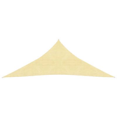 Vidaxl Sunshade HDPE Triangular 3.6x3.6x3.6 m beige