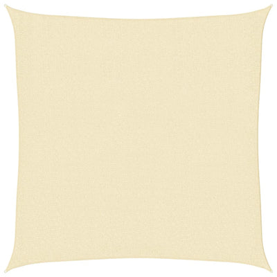 Vidaxl Sun Shade HDPE Cream Square 3.6x3,6 m