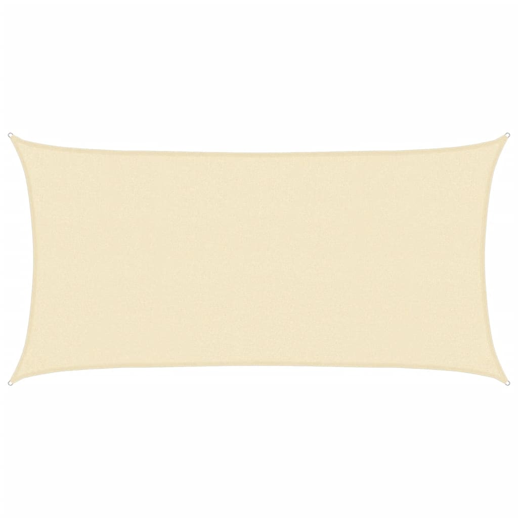 Vidaxl Sun Shade HDPE Rectangular 2x4 M Créme