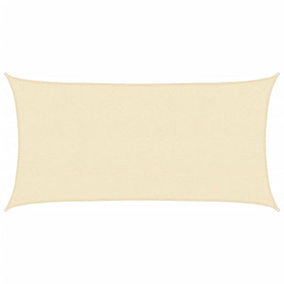 Vidaxl Sun Shade HDPE Rectangular 2x4 M Créme