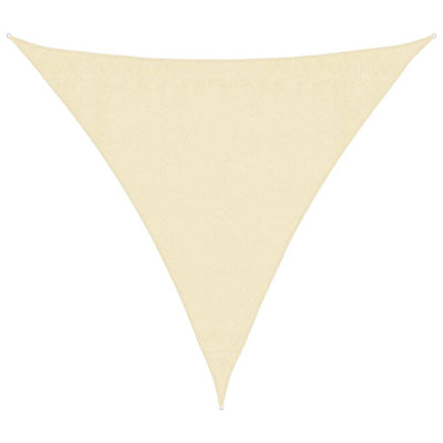 Vidaxl Sun Shade HDPE Triangular 3.6x3.6x3.6 M Crema