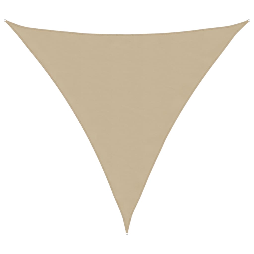 Vidaxl Sun Shade Triangular 3.6x3.6x3.6 M Tessuto oxford beige