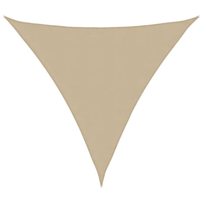 Vidaxl Sun Shade Triangular 3.6x3.6x3.6 M Tessuto oxford beige