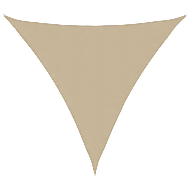 Vidaxl Sun Shade Triangular 3.6x3.6x3.6 M Tessuto oxford beige