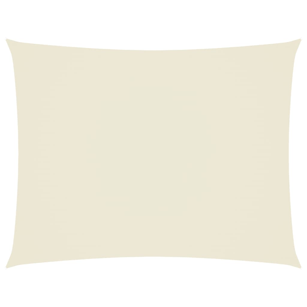 Vidaxl Sun Shade Rectangular 4x6 M Oxford Fabric Crème -Collorato