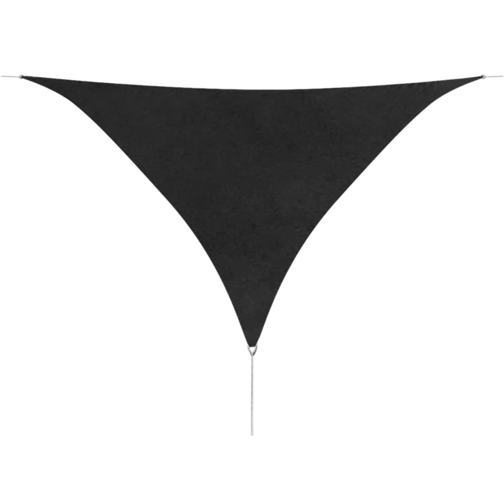 Vidaxl Sun Shade Triangular 5x5x5 M tessuto oxford antracite -lorato