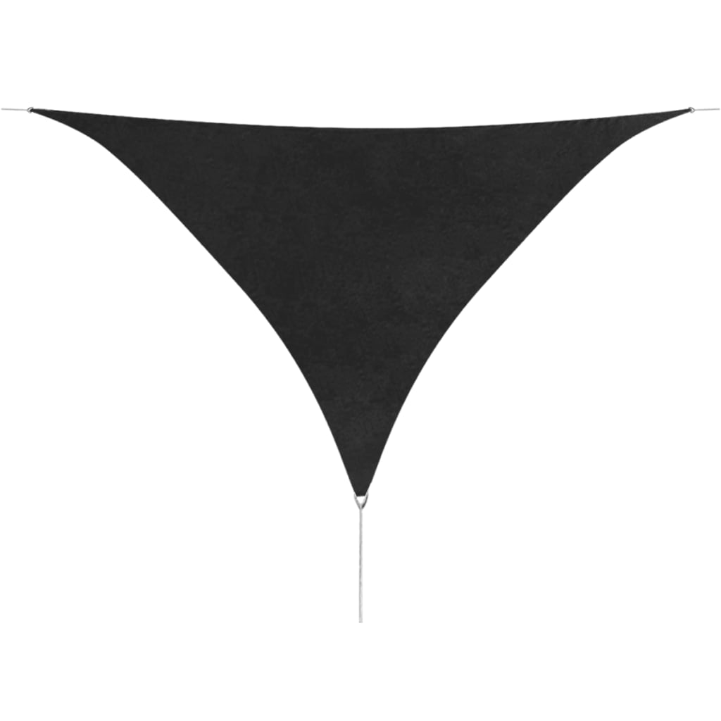 Vidaxl Sun Shade Triangular 5x5x5 M tessuto oxford antracite -lorato