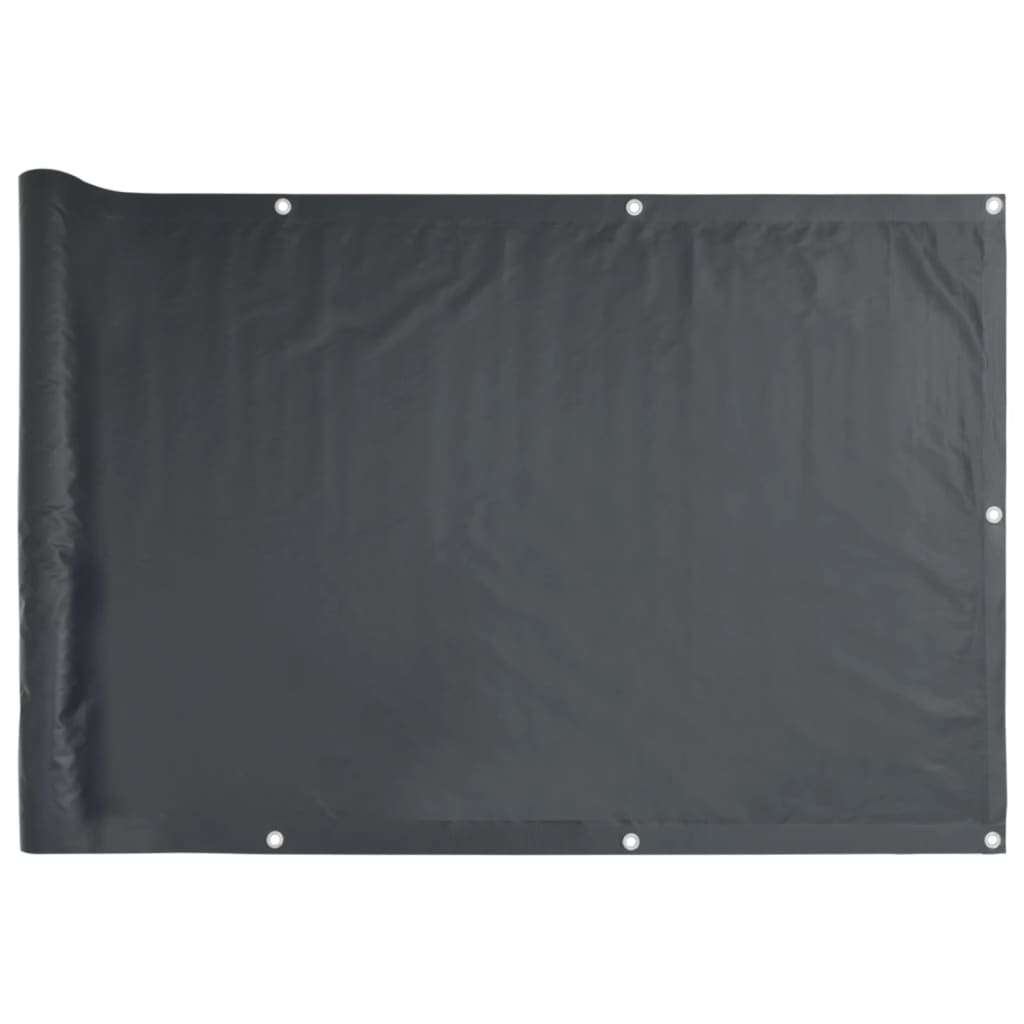 Vidaxl Balcony Screen Oxford Textile 75x400 cm Antracite