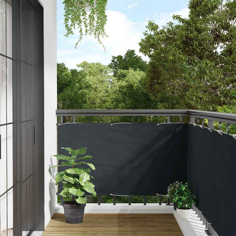 Pantalla de balcón Vidaxl Oxford Textile 75x400 cm antracita