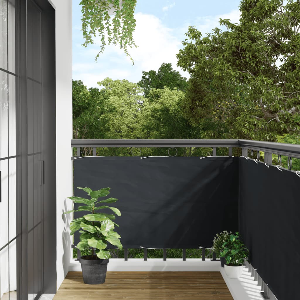 Vidaxl Balcony Screen Oxford Textile 75x400 cm Antracite