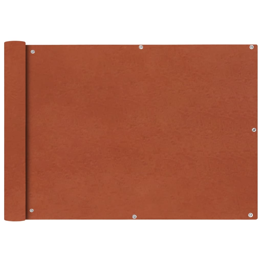 Vidaxl Balcony Screen Oxford Textile 75x400 cm terracota