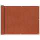 Vidaxl Balcony Screen Oxford Textile 90x400 cm Terracotta