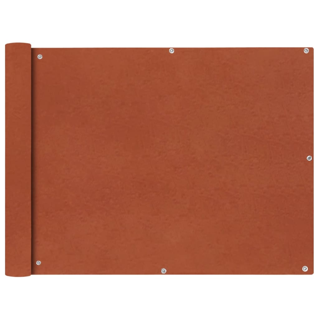 Vidaxl Balcony Screen Oxford Textile 90x400 cm Terracotta