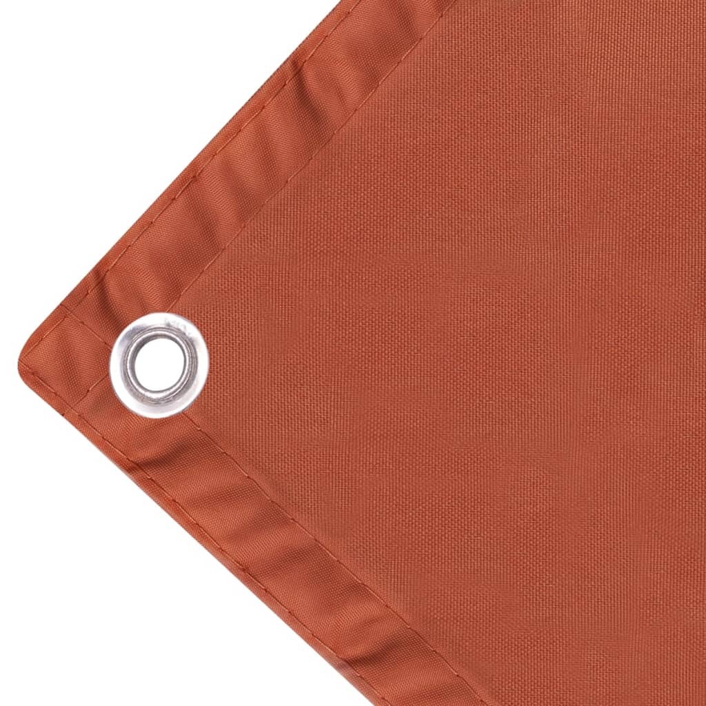 Vidaxl Balcony Screen Oxford Textile 90x400 cm Terracotta