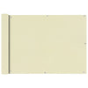 Vidaxl Balcony Screen Oxford Textile 75x400 cm Cream